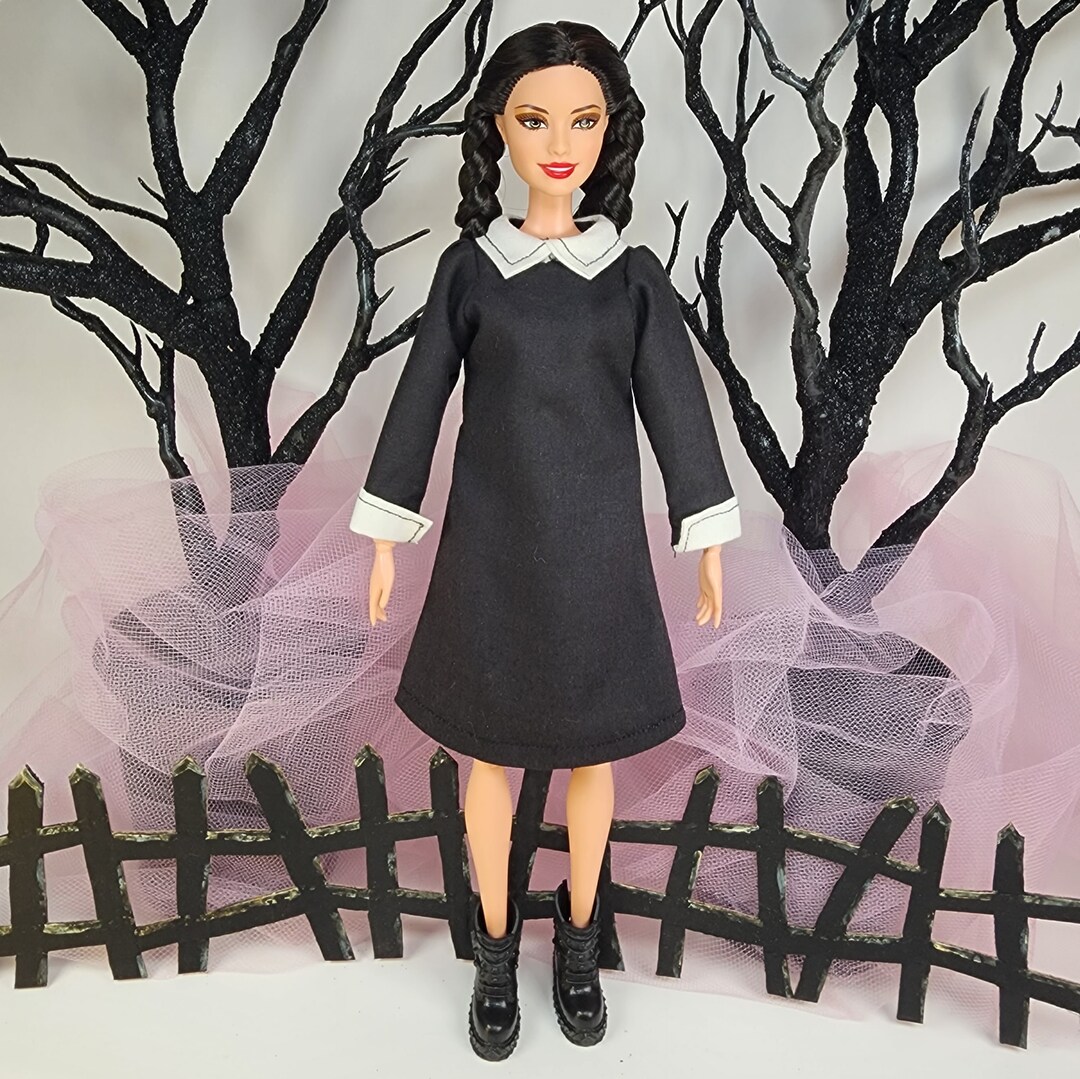 Wednesday Addams Dress for Barbie | MakerPlace by Michaels Wednesday Addams Dress for Barbie | MakerPlace by Michaels